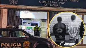 INTERVIENEN A DOS MENORES CON PRESUNTA SUSTANCIA PROHIBIDA EN INSTITUCIÓN EDUCATIVA DE TALAVERA – ANDAHUAYLAS