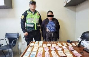 INTERVIENEN A MUJER IMPLICADA EN PRESUNTO USO DE BILLETES FALSIFICADOS EN BELLAVISTA – ABANCAY