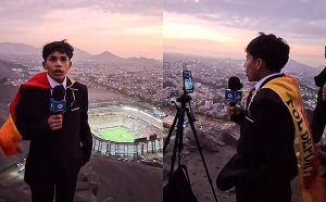 La inspiradora historia de ‘Pol Deportes’: el joven narrador que viajó 18 horas y transmitió la final desde una colina